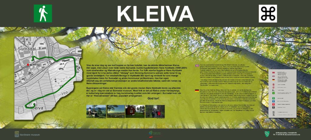 Informasjonsskilt for turvei