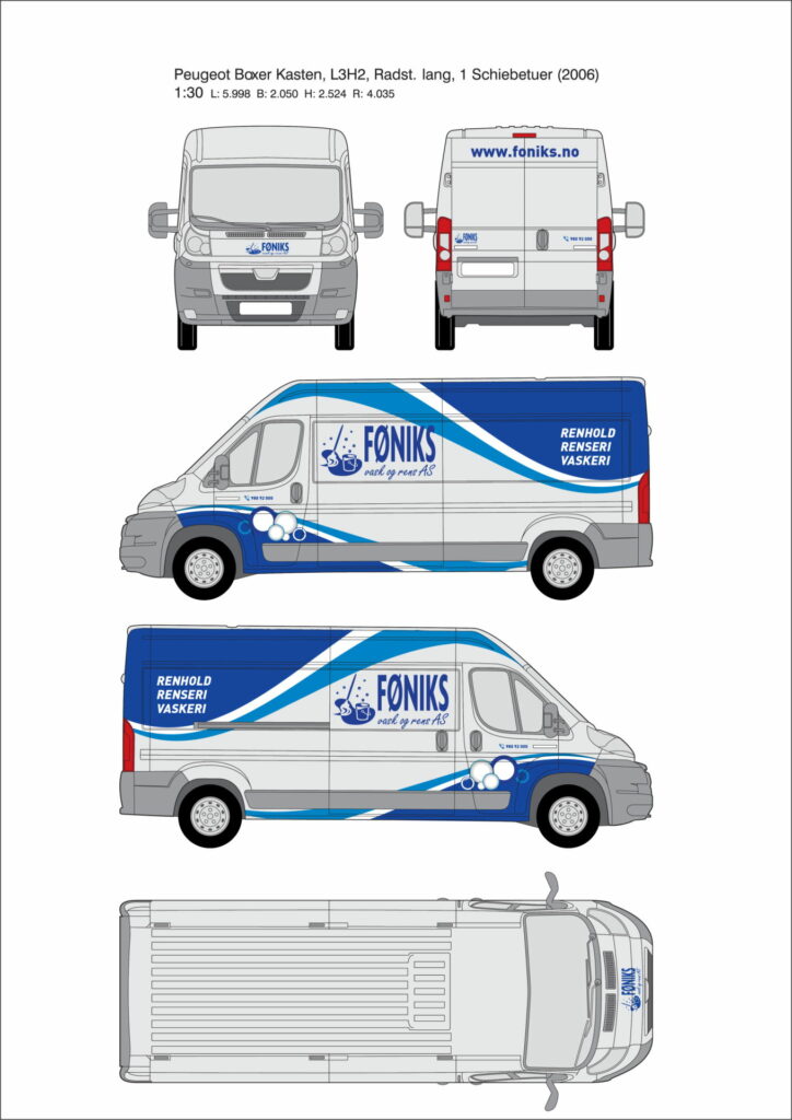 Dekorforslag Peugeot Boxer varebil