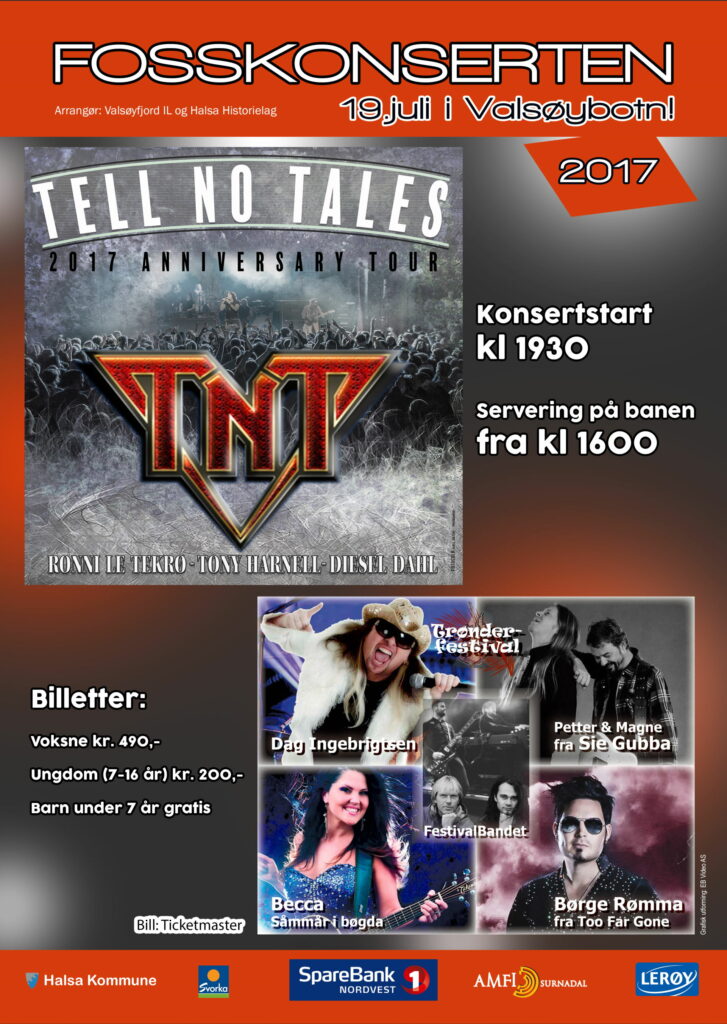 Plakat for Fosskonserten 2017