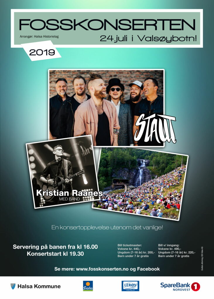 Plakat for Fosskonserten 2019